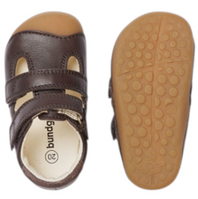 Indlæs billede til gallerivisning Begyndersandal m. velcro, Mørkebrun
