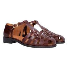 Indlæs billede til gallerivisning Sandal m. spænde, Brun
