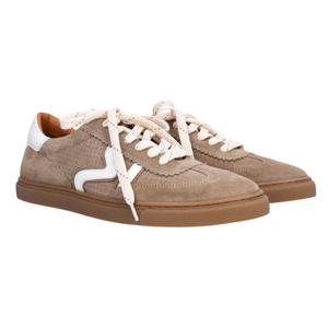 Sneakers m. snøre, Beige