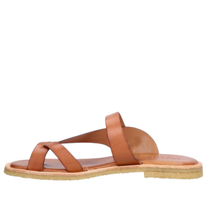 Sandal m. spænde, Cognac
