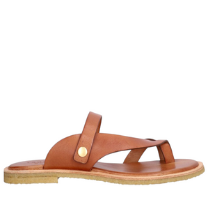 Sandal m. spænde, Cognac