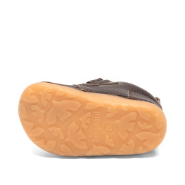 Begyndersko m. velcro og lammefoer, Brun