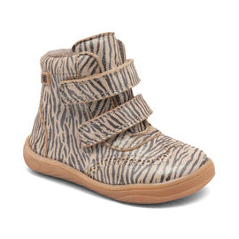 TEX-støvle m. velcro, Zebra