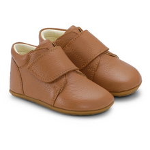 Indlæs billede til gallerivisning Hjemmesko m. velcro, Cognac
