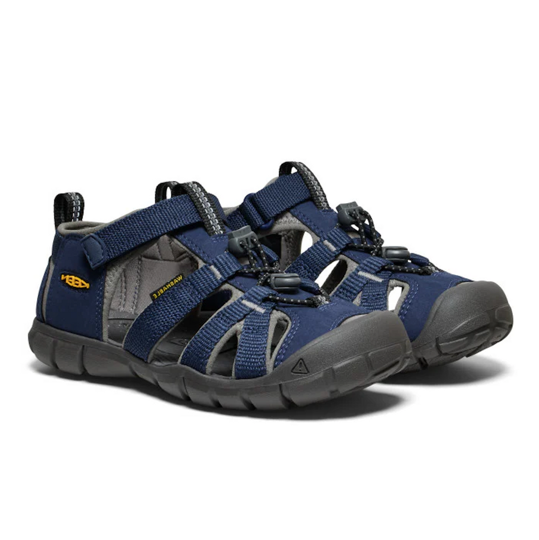 Outdoor sandal m. velcro, Navy