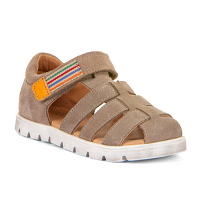 Sandal m. velcro, Beige