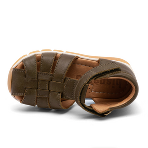 Sandal m. velcro, Grøn