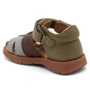 Sandal m. velcro, Grøn