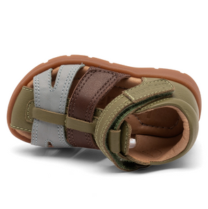 Sandal m. velcro, Grøn