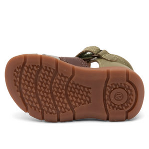 Sandal m. velcro, Grøn