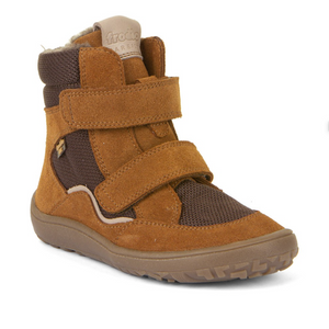TEX-vinterstøvle m. velcro, Cognac