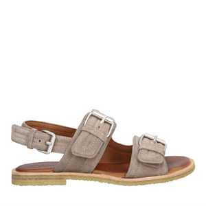 Sandal m. spænde, Grå