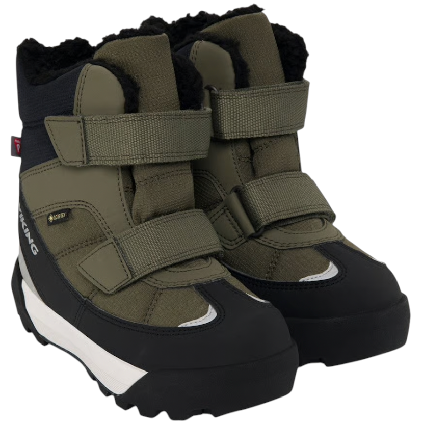 TEX-støvle m. velcro, Grøn