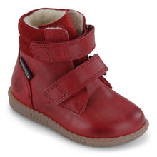 Indlæs billede til gallerivisning Bundgaard TEX-støvle med dobbelt velcrolukning og uldfoer/ Rød side
