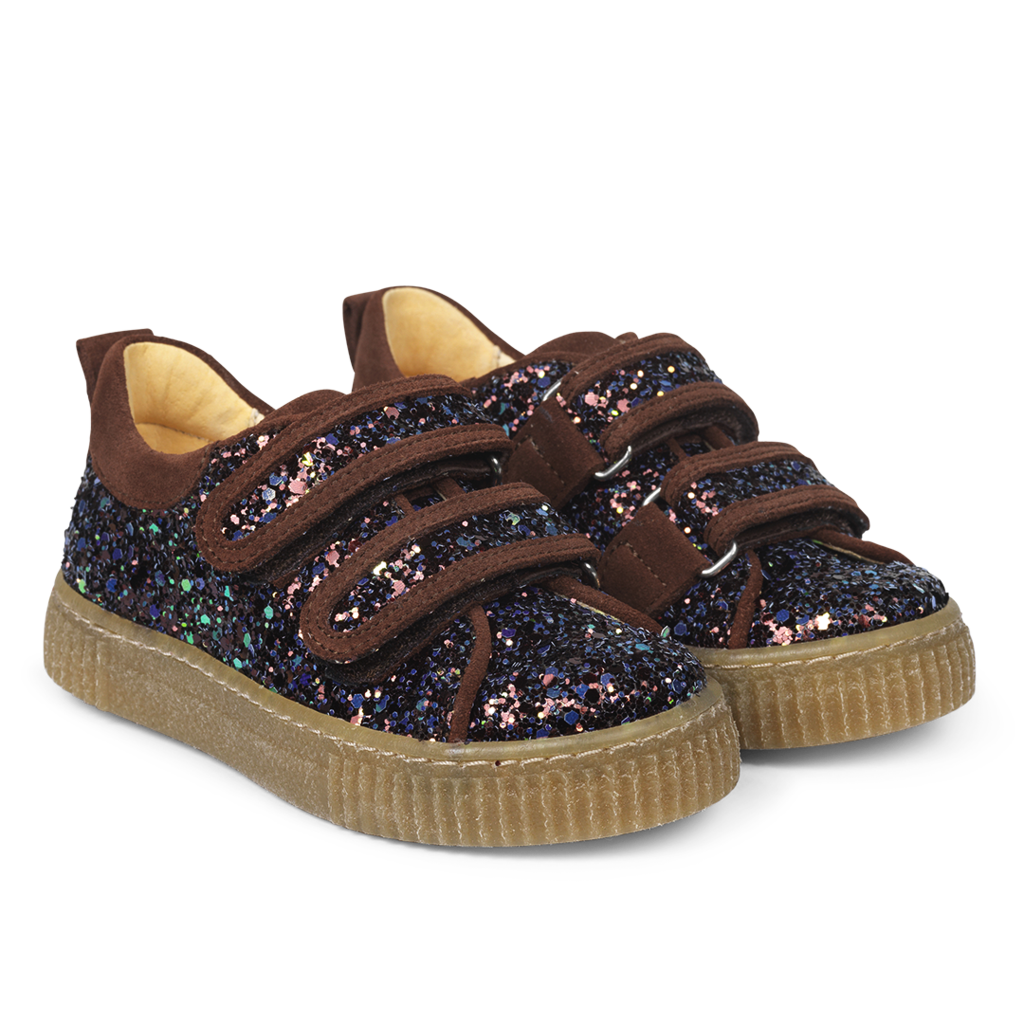 Sneakers m. velcro, Glitter